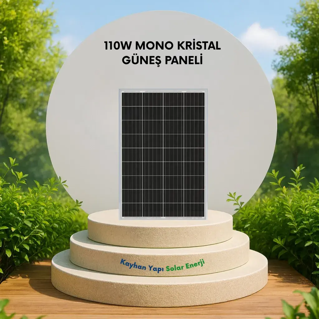 Monokristal Güneş Paneli 110W