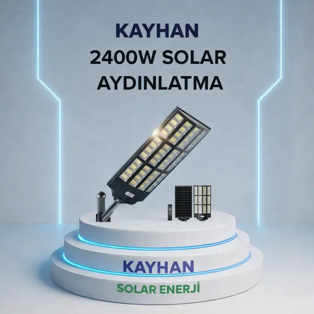 Solar Sokak/Bahçe Lambası 1200W